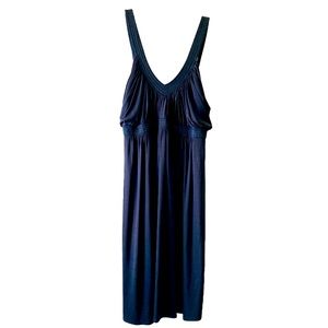 BCBG Max Azria Navy Blue MIDI Dress, Women’s Size 10